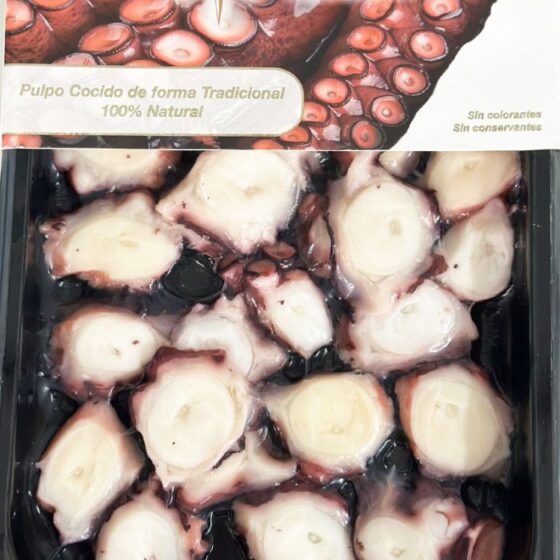 Pulpo gallego cocido y en rodajas - Imagen 2